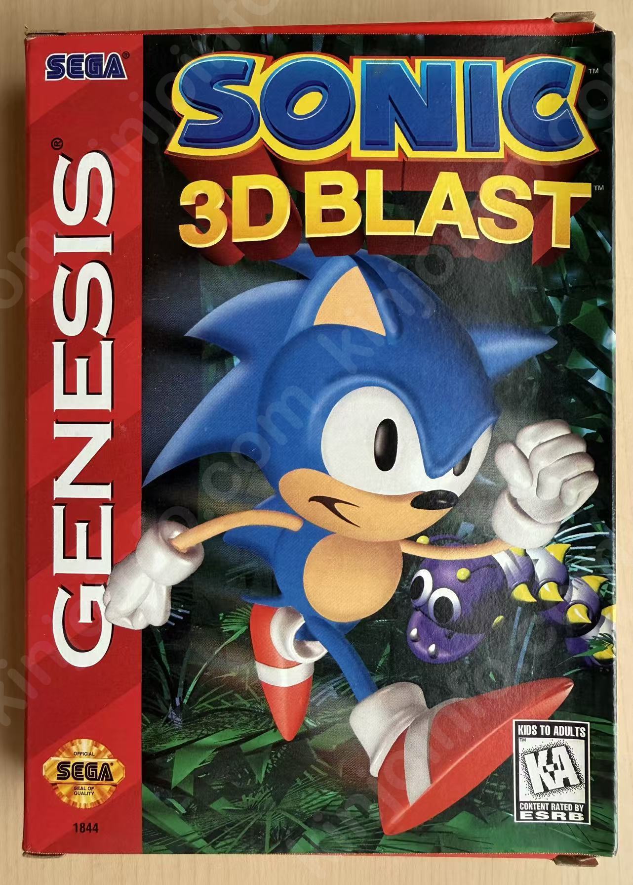 Sonic 3D Blast（ソニック3Dブラスト）【中古美品・完品・genesis北米版】