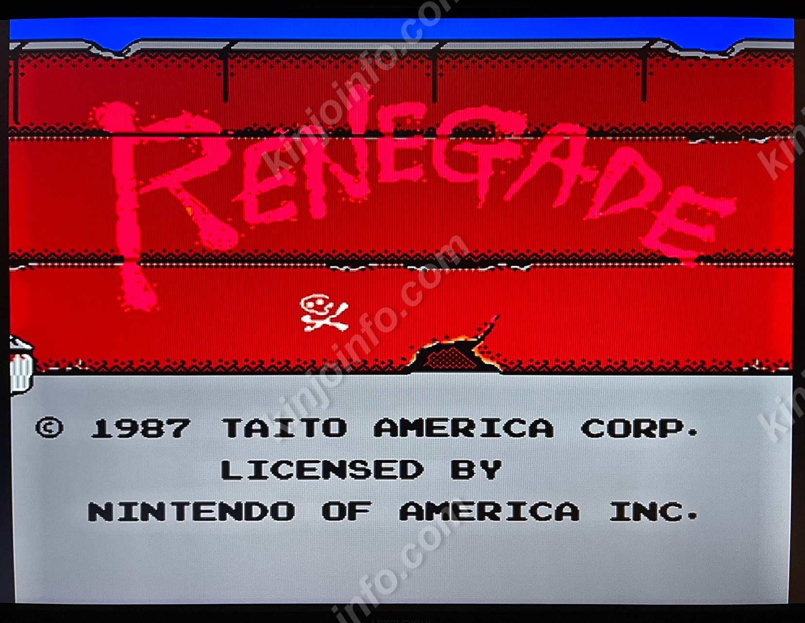 RENEGADE（熱血硬派くにおくん）【中古・NES北米版】 / kinjoinfo