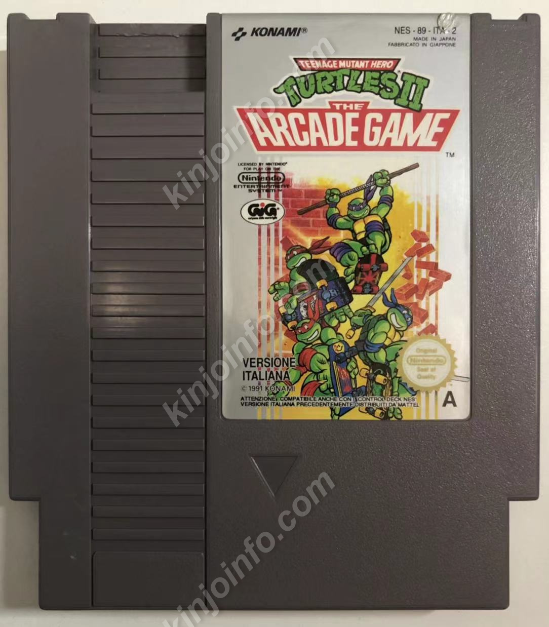 Teenage Mutant Ninja Turtles II: The Arcade Game（T.M.N.T. 〜スーパー亀忍者〜）【中古・PAL版・NES欧州版】