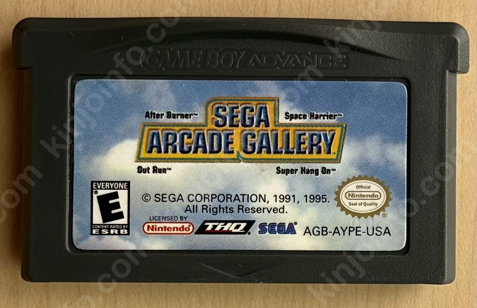 SEGA ARCADE GALLERY（セガアーケードギャラリー）【中古・GBA北米版】