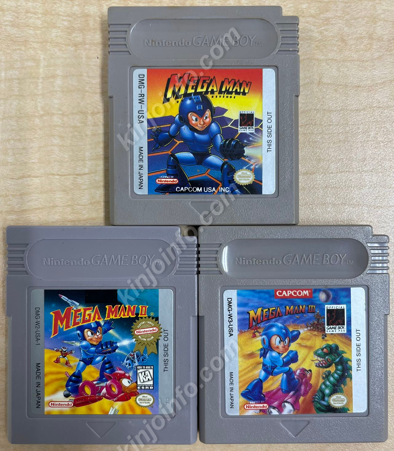 Mega Manシリーズ３本セット【中古・GB北米版】