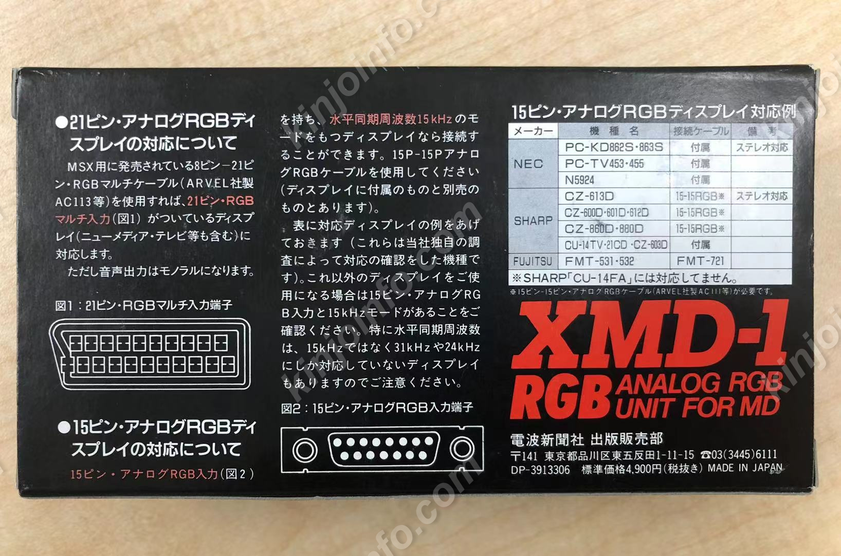 MD用アナログRGBユニットXMD‐1 / kinjoinfo