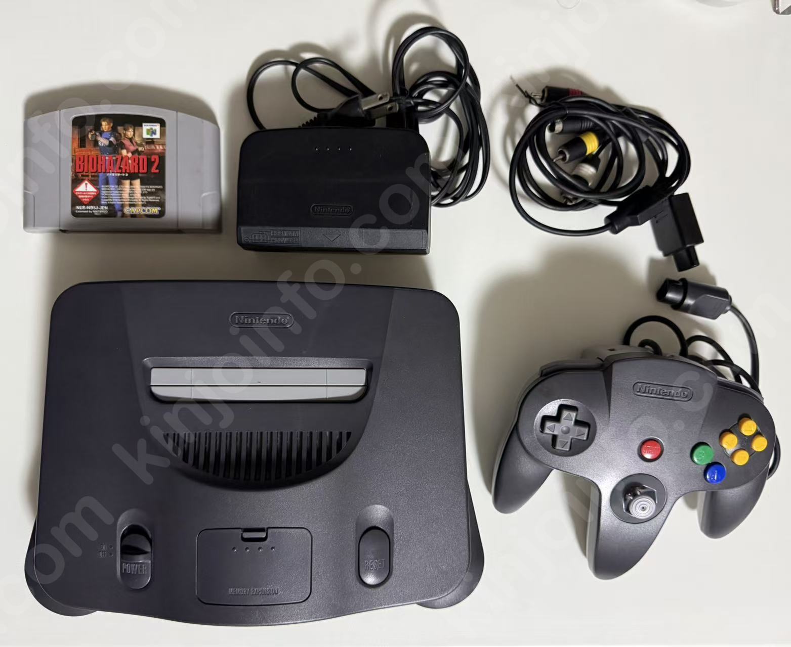 N64本体一式（RGB改造版）（N64 Console Complete Set RGB Modded）【中古美品・JP日本版】