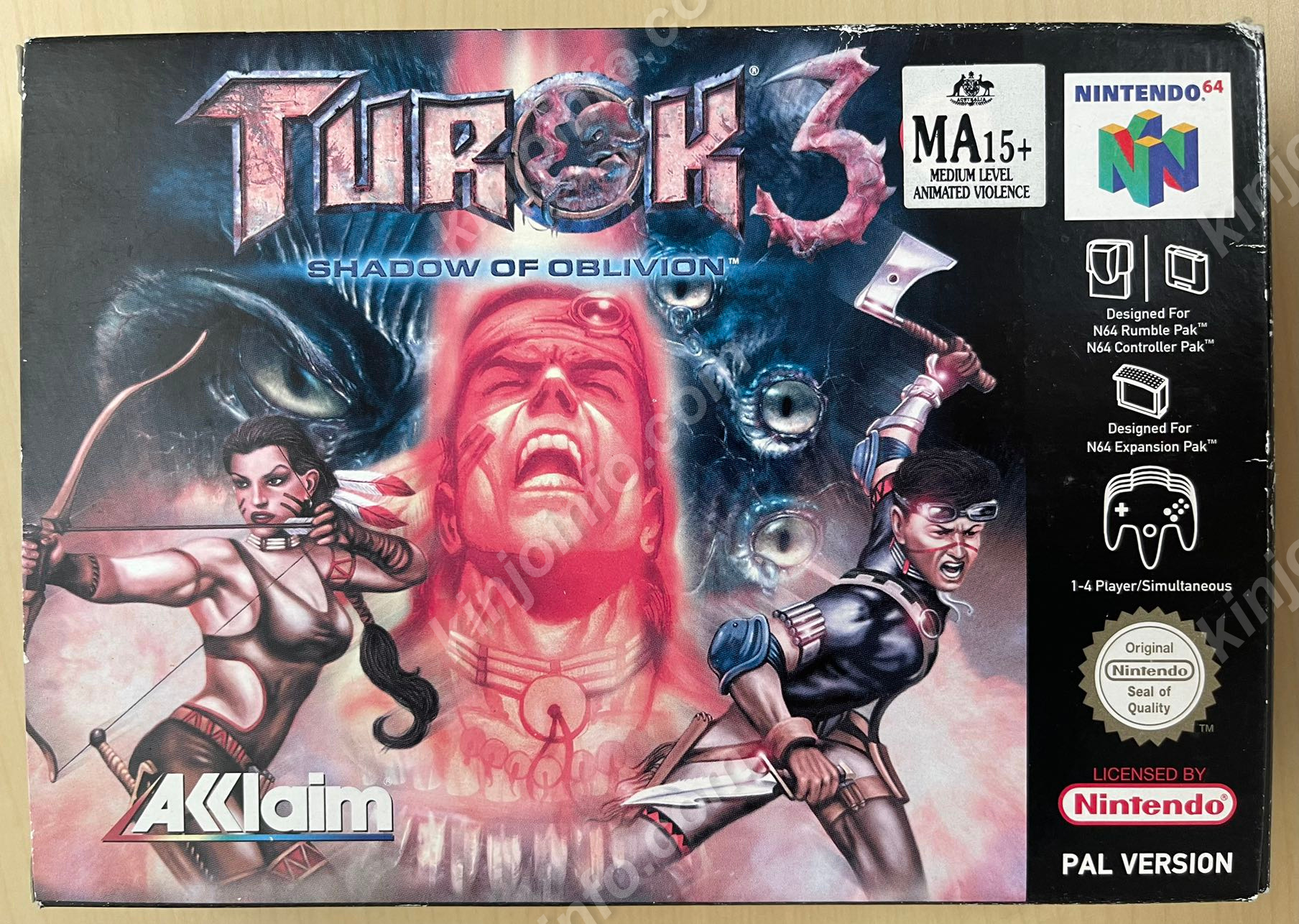 Turok 3: Shadow of Oblivion【中古美品・N64欧州版】