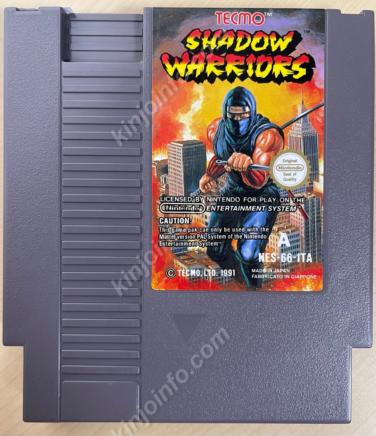 Shadow Warrior (忍者龍剣伝）【中古美品・NES豪州版】