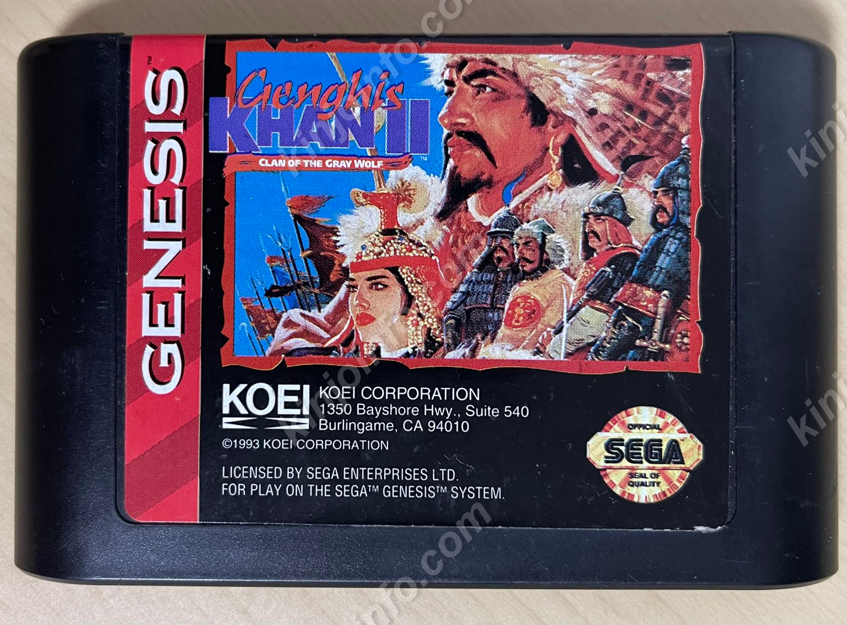 Genghis Khan II: Clan of the Gray Wolf（蒼き狼と白き牝鹿・元朝秘史）【中古美品・Genesis北米版】