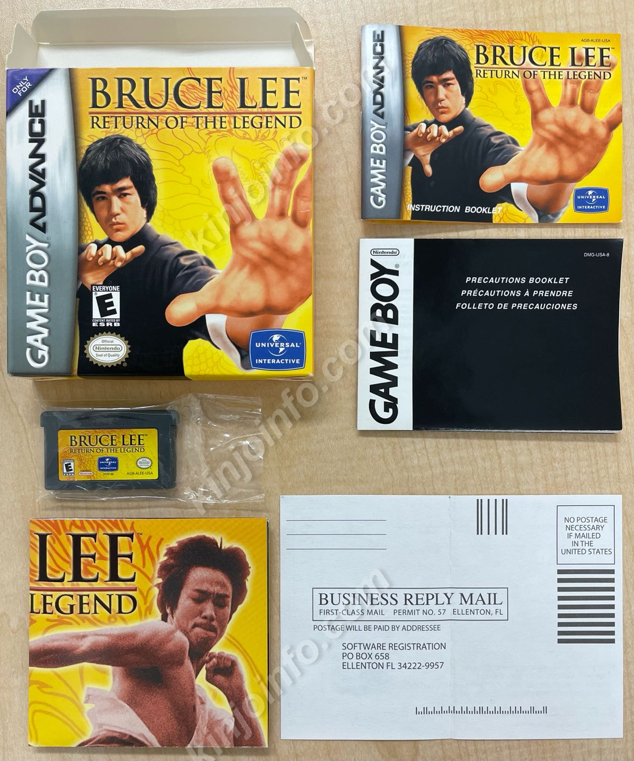 Bruce Lee：Return of the Legend【中古美品・GBA北米版】 / kinjoinfo