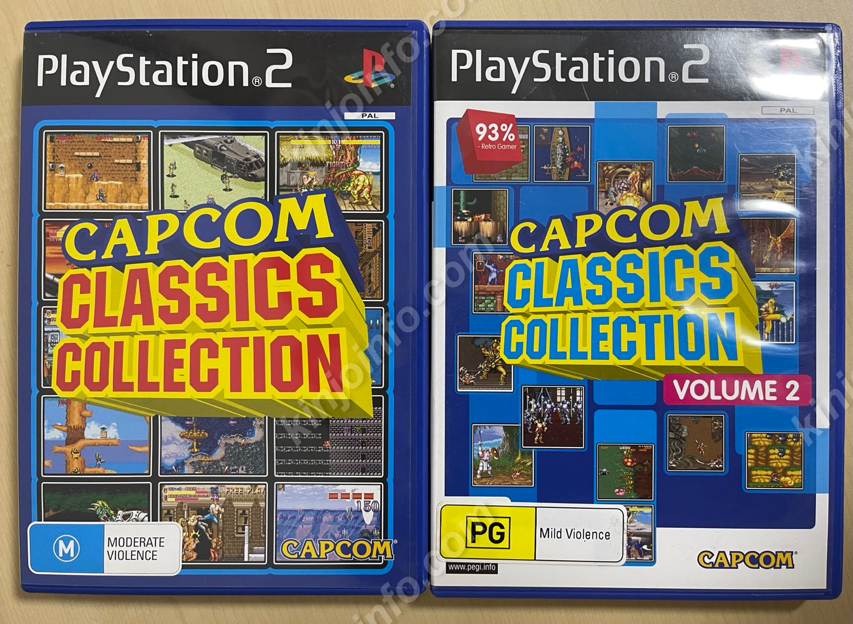 CAPCOM CLASSICS COLLECTION Vol 1&2（カプコン クラシックス コレクション）【中古美品・PAL版・PS2欧州版】