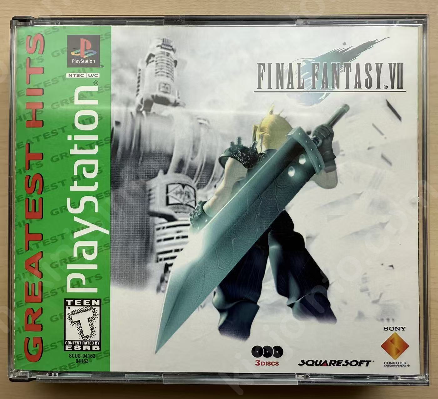 Final Fantasy VII（ファイナルファンタジーVII）【中古美品・Greatest Hits版・PS北米版】