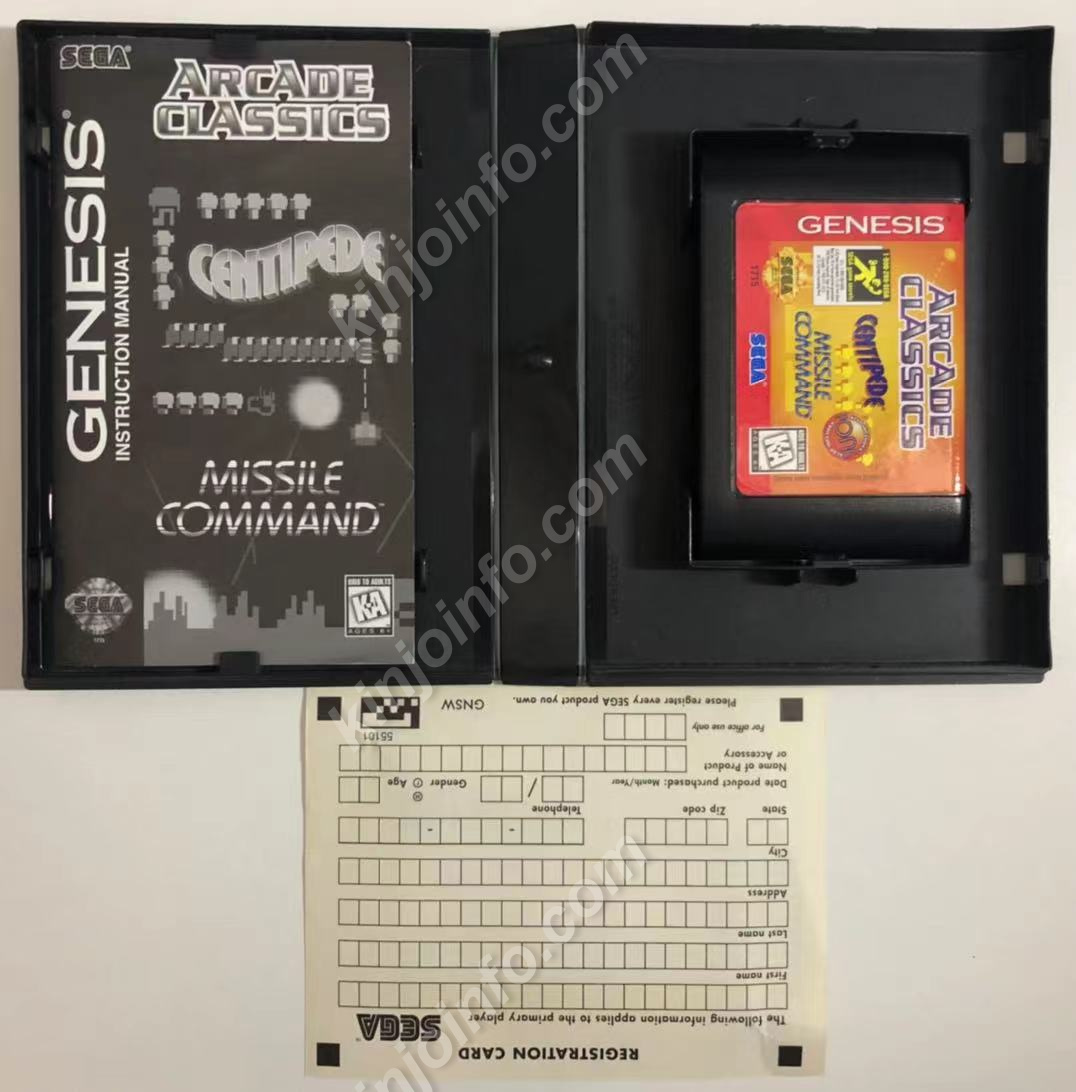 Arcade Classics（アーケードクラシック）・Genesis北米版-