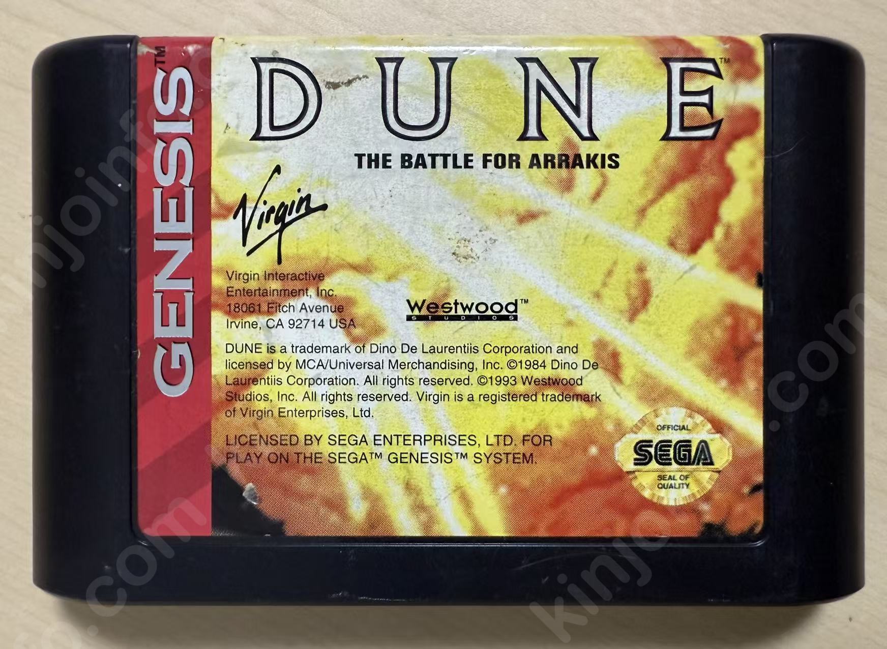 Dune: The Battle for Arrakis（デューン～砂の惑星攻略戦～）【中古美品・genesis北米版】