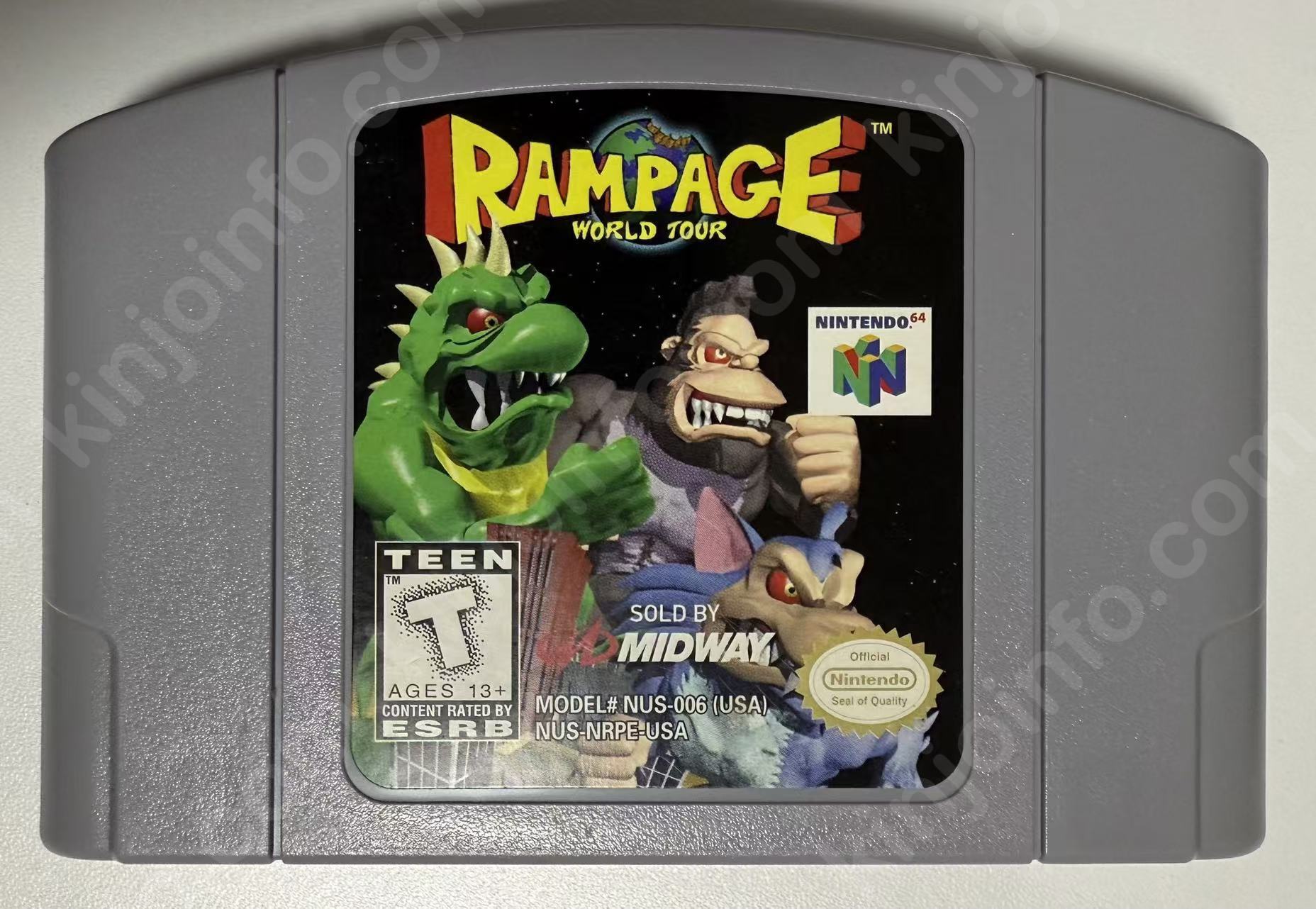 Rampage World Tour（ランペイジ ワールドツアー）【中古美品・N64北米版】