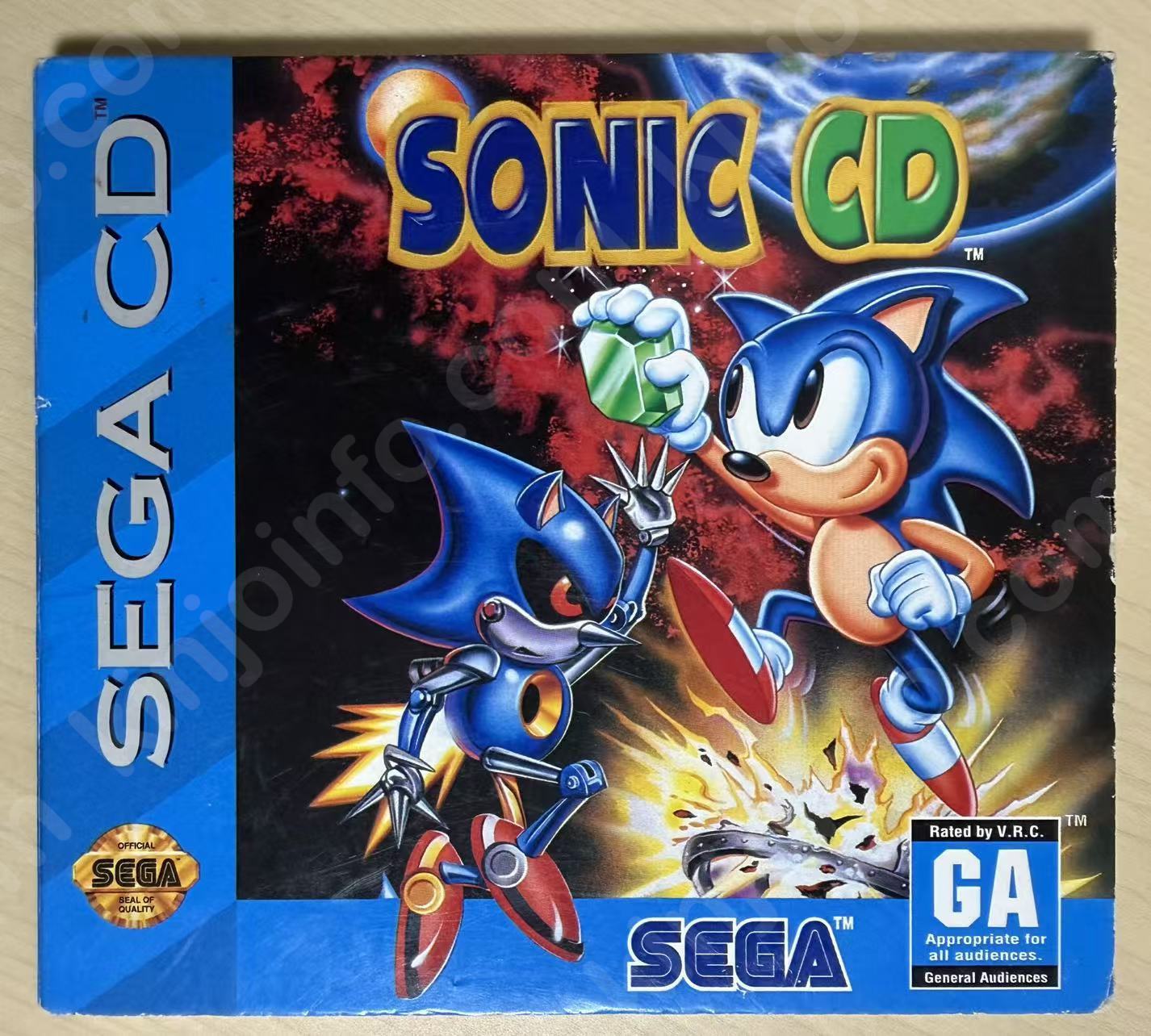 Sonic the Hedgehog CD（ソニック・ザ・ヘッジホッグCD）【中古美品・SegaCD北米版】