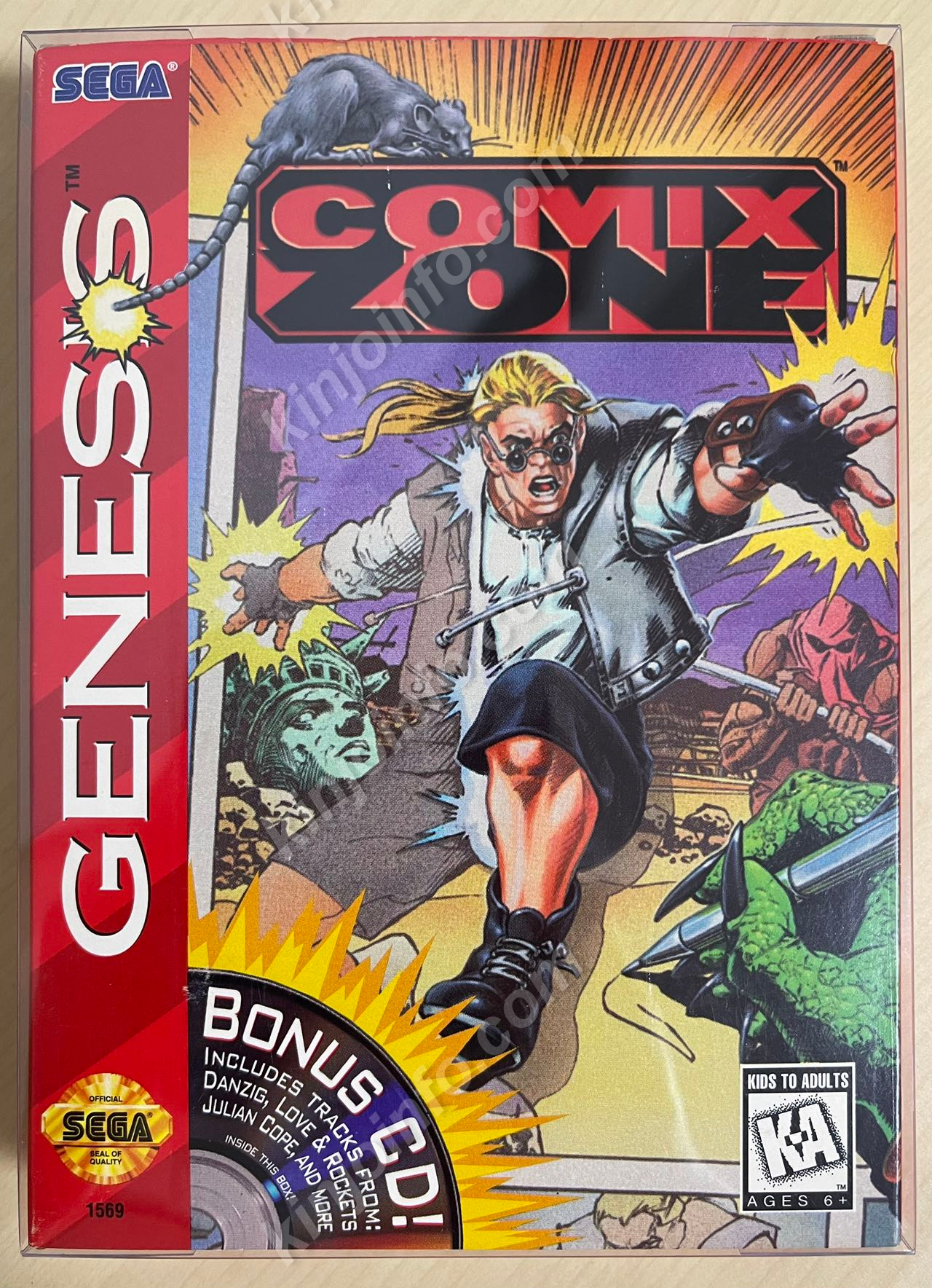 Comix Zone（コミックスゾーン）【中古美品・完品・Genesis北米版】