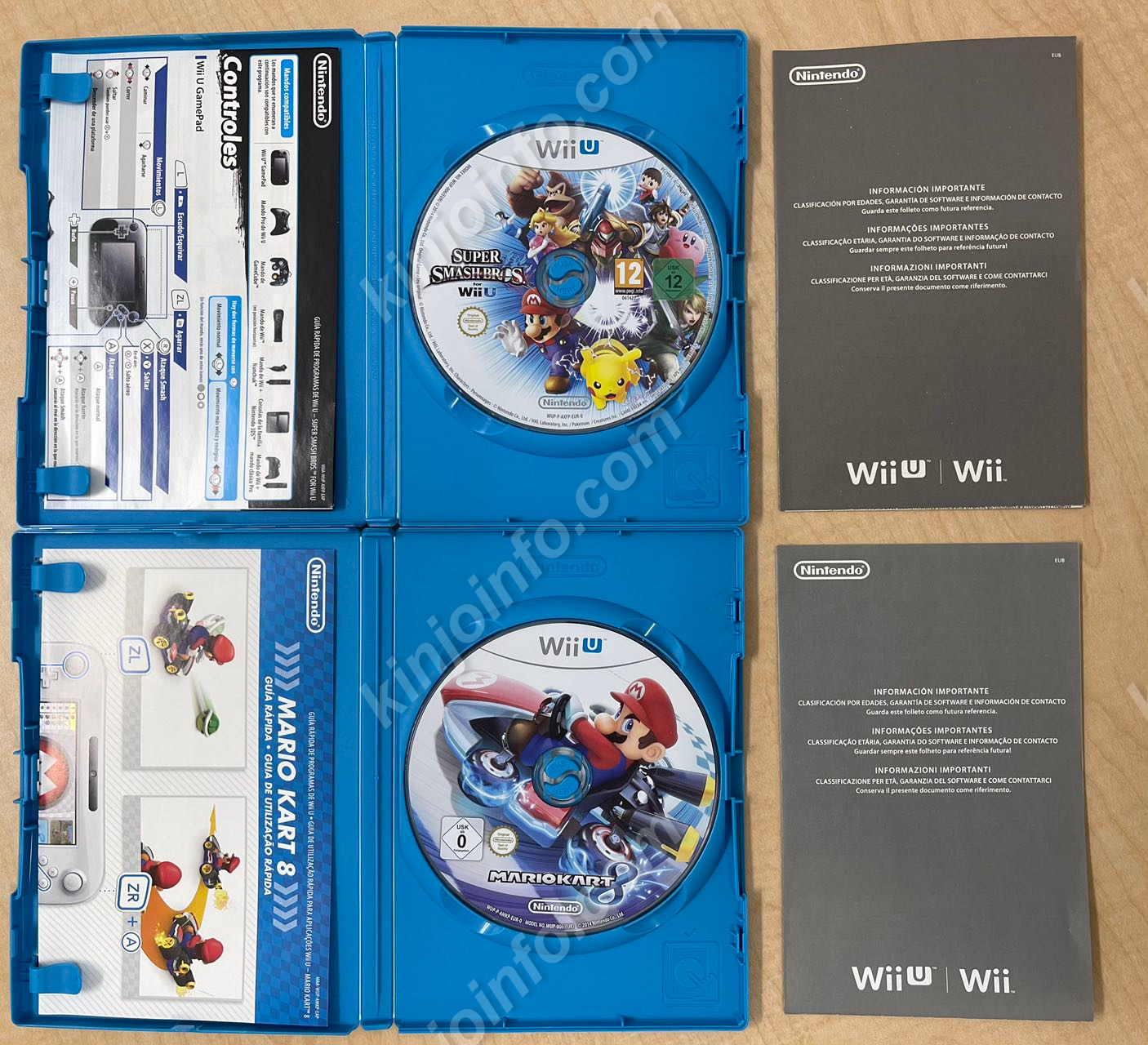 WiiUソフト４本セット【中古美品・PAL版・WiiU欧州版】 / kinjoinfo