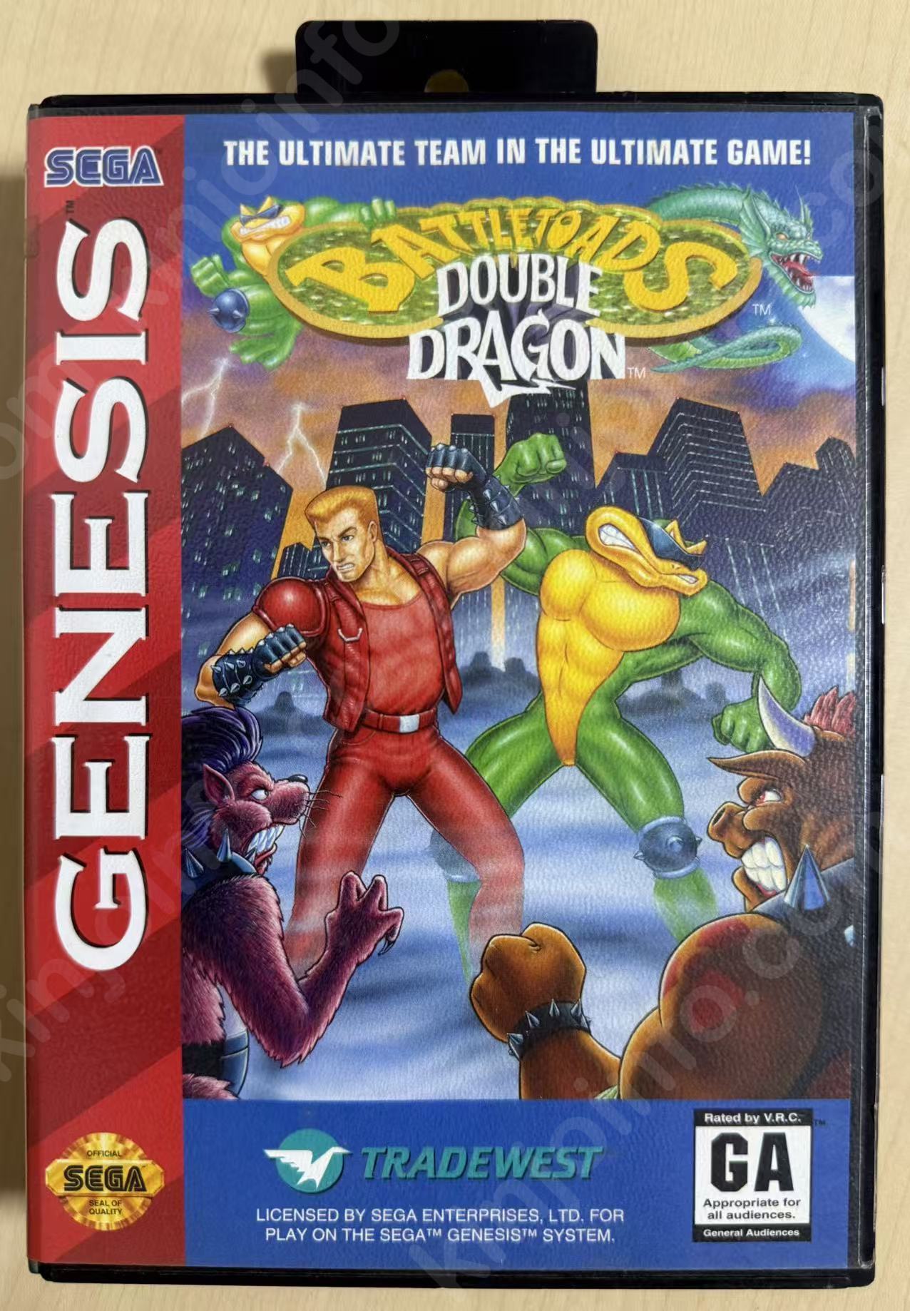 Battletoads & Double Dragon(バトルトード & ダブルドラゴン)【中古・genesis北米版】