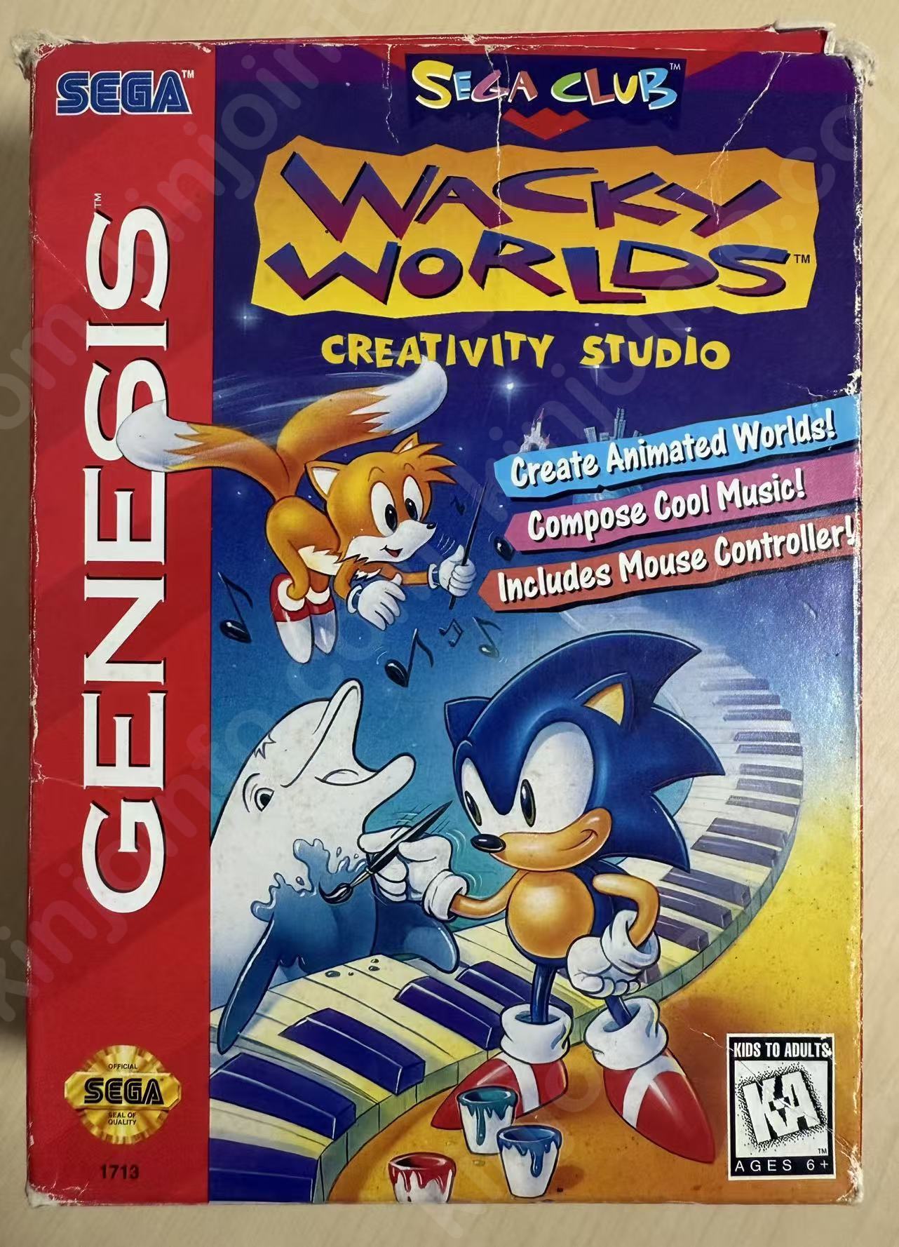 Wacky Worlds Creativity Studio(ワッキー・ワールズ・クリエイティビティ・スタジオ)【中古・GENESIS北米版】