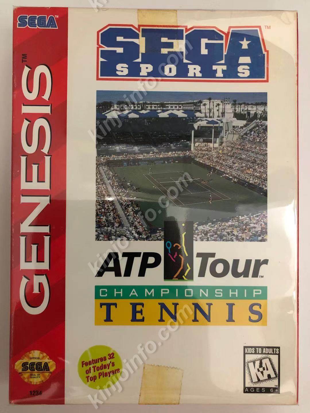 ATP Tour Championship Tennis【中古・Genesis・MD北米版】