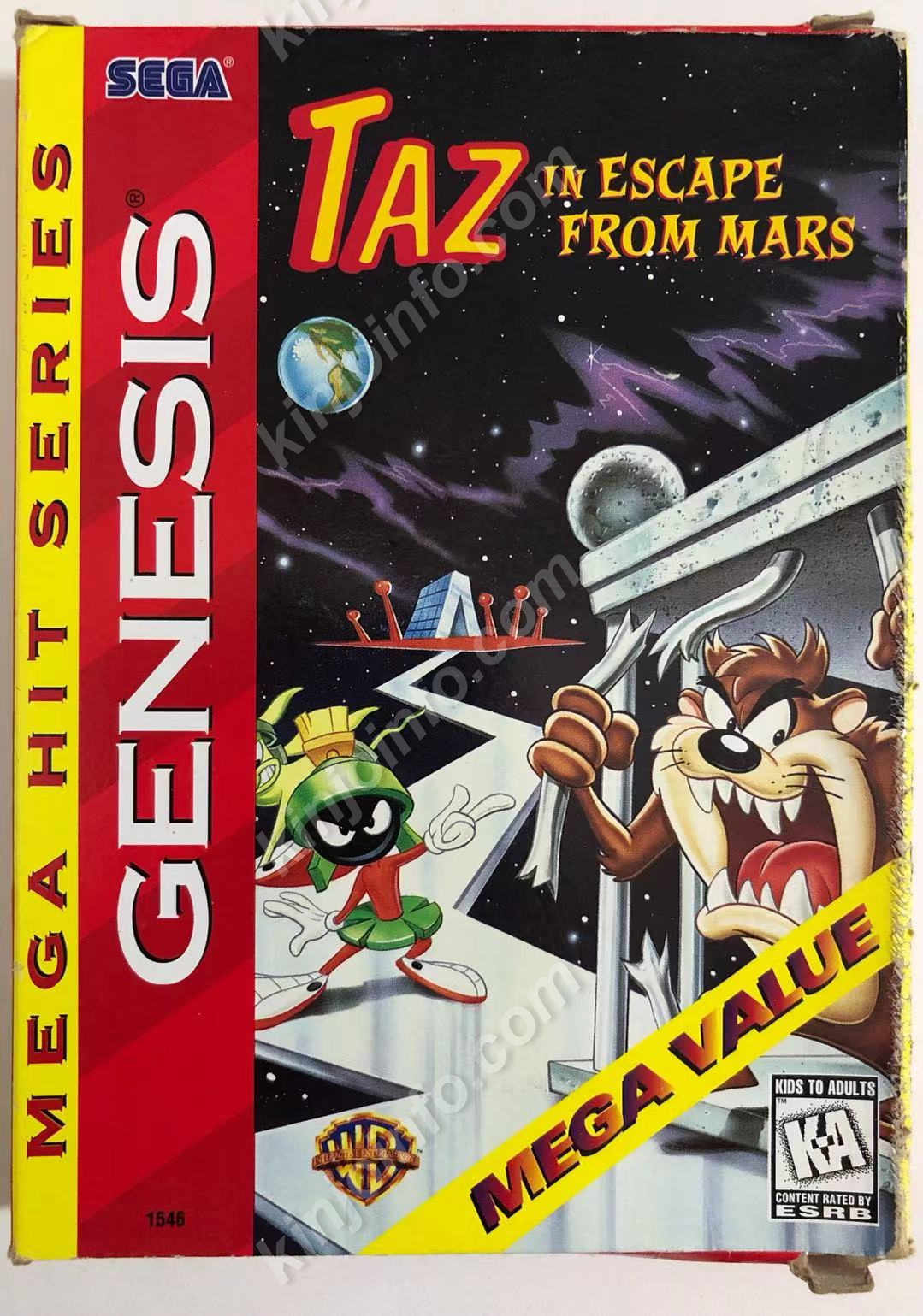 Taz in Escape from Mars【中古・完品・Genesis版・MD北米版】