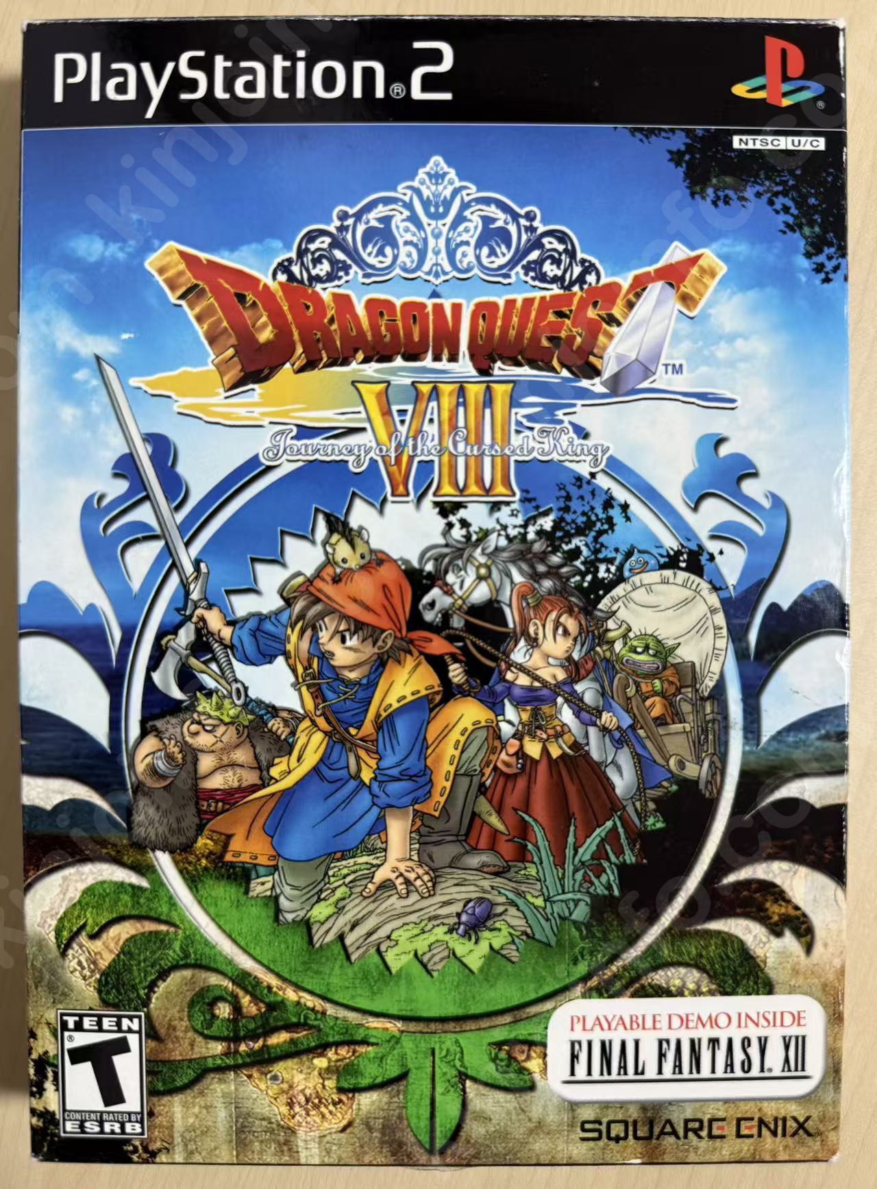Dragon Quest VIII: Journey of the Cursed King(ドラゴンクエストVIII 空と海と大地と呪われし姫君)【中古美品・完品・PS2北米版】