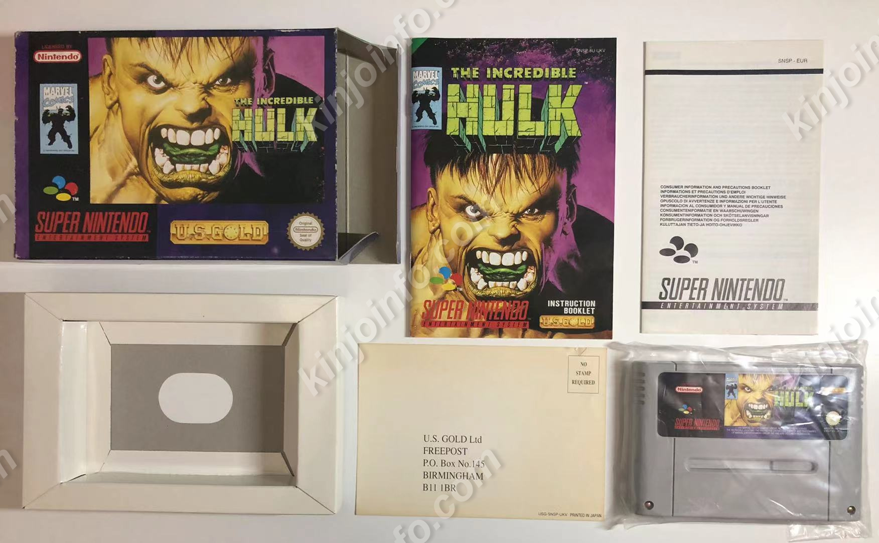 The Incredible Hulk【中古美品・SNES欧州版】 / kinjoinfo