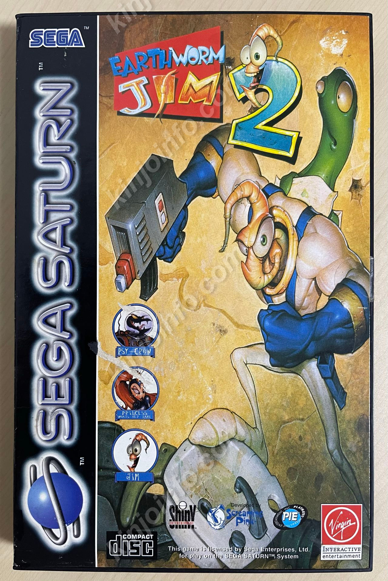 EARTHWORM JIM 2（アースワームジム2）【中古・SS欧州版】