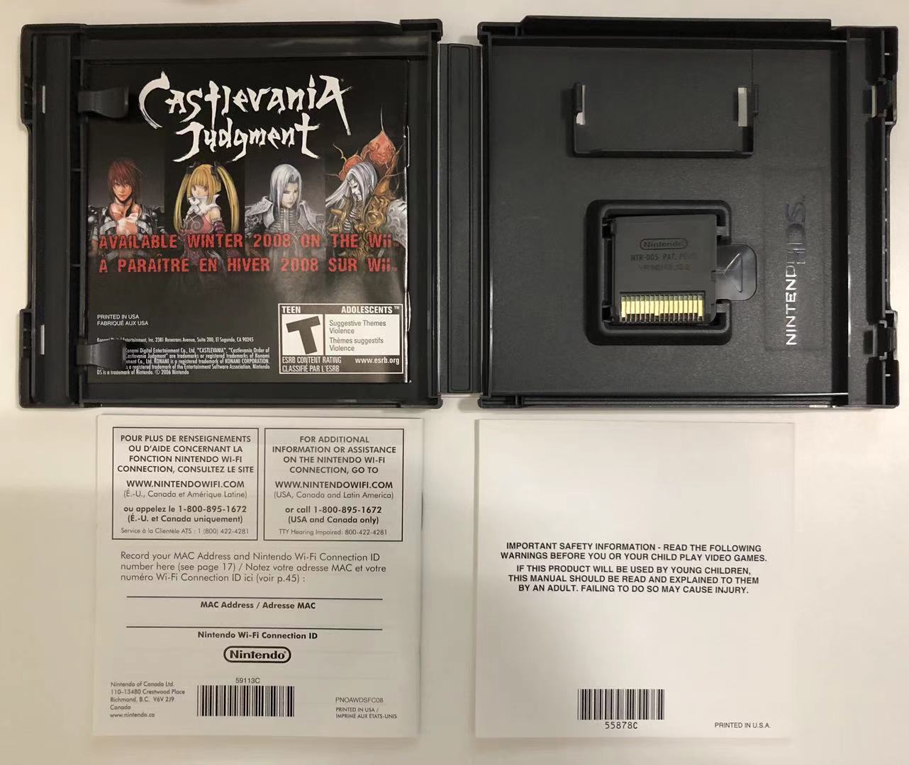 Castlevania:Order Of Ecclesia 美品・DS欧州版