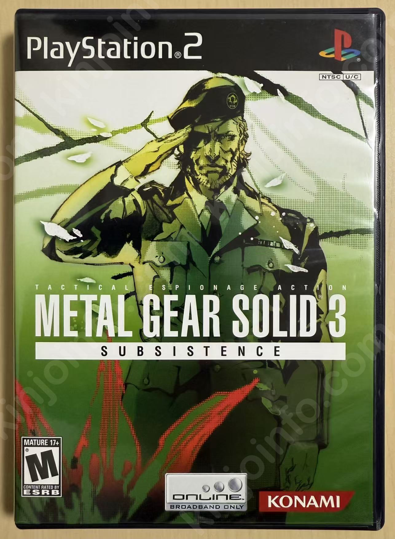 Metal Gear Solid 3: Subsistence（メタルギアソリッド3 サブシスタンス）【中古美品・PS2北米版】