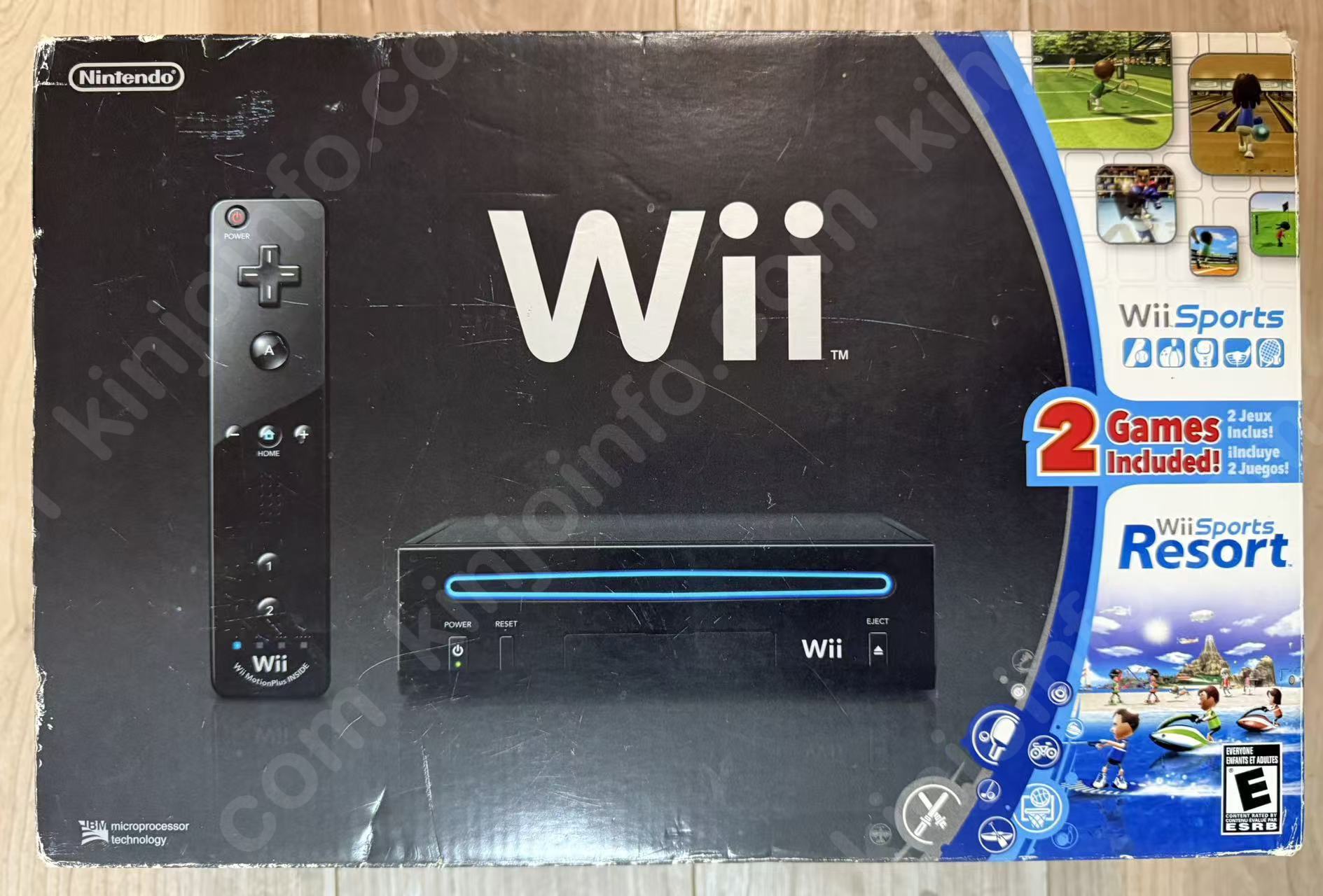 Wii Console Set Black（Wii本体一式ブラック）【中古美品・Wii北米版】