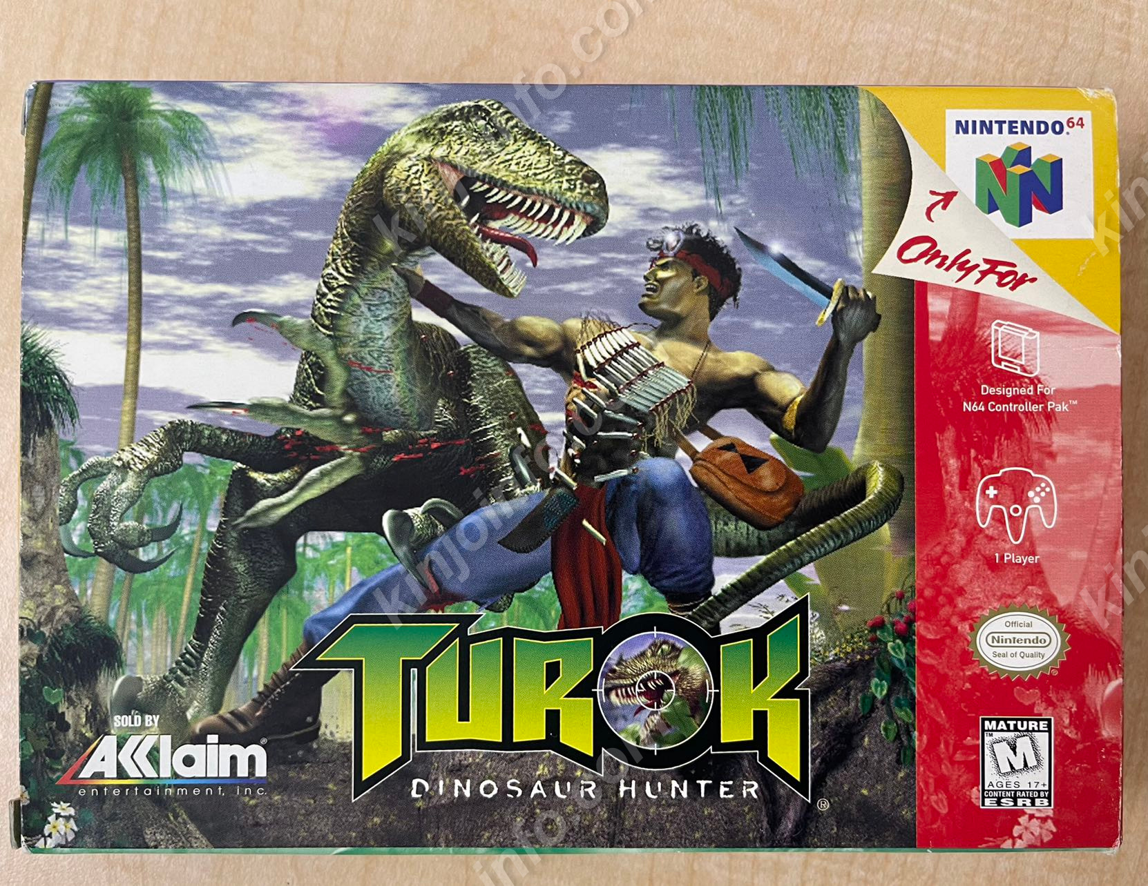 Turok: Dinosaur Hunter（時空戦士テュロック）【中古美品・N64北米版】