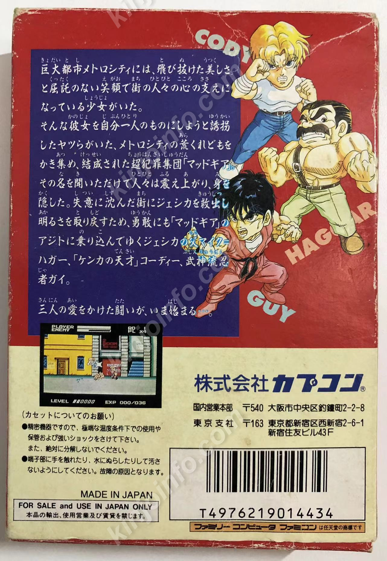 Mighty Final Fight(マイティファイナルファイト)【中古・FC日本版 ...