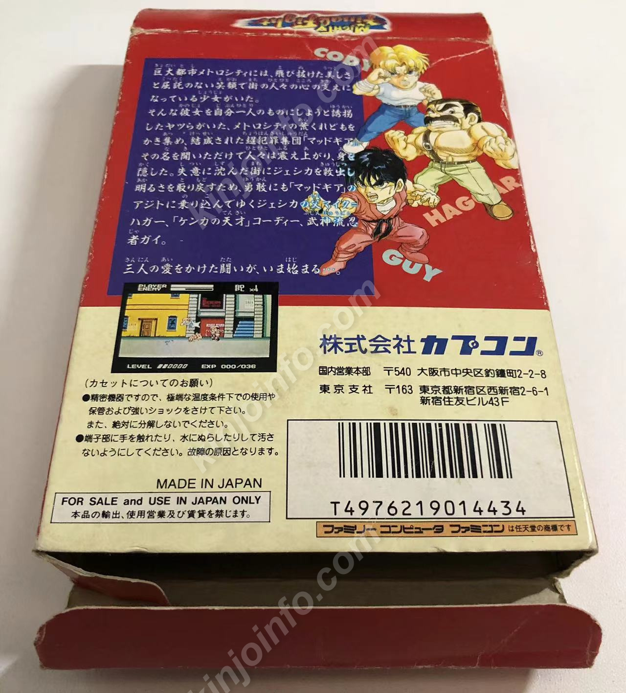 Mighty Final Fight(マイティファイナルファイト)【中古・FC日本版