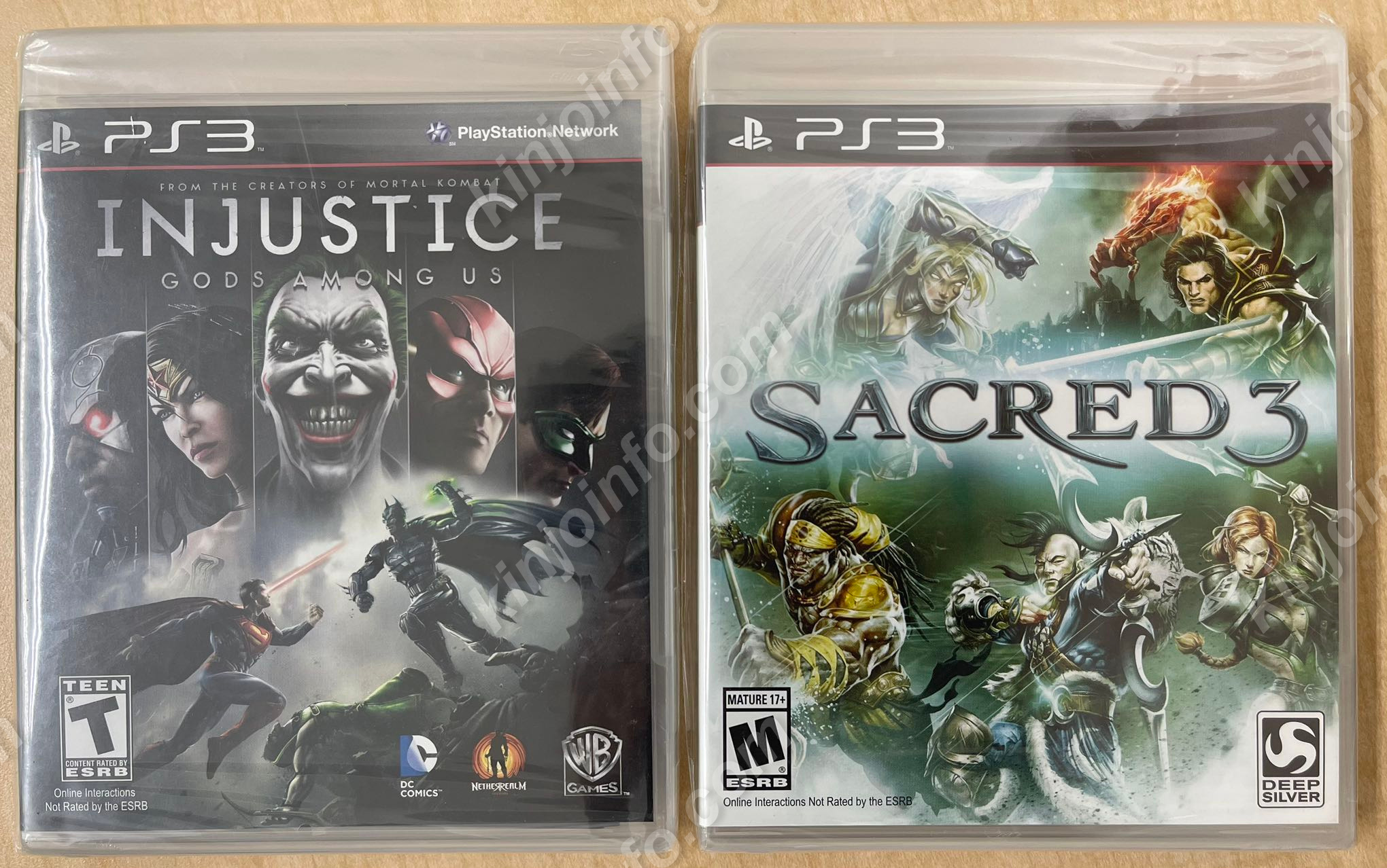 新品ソフト２本セット（Sacred3+Injustice）【新品未開封・PS3北米版】