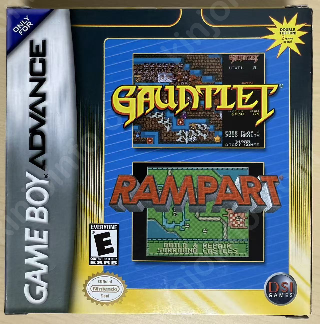 Gauntlet & Rampart（ガントレット＆ランパート）【中古美品・完品・GBA北米版】