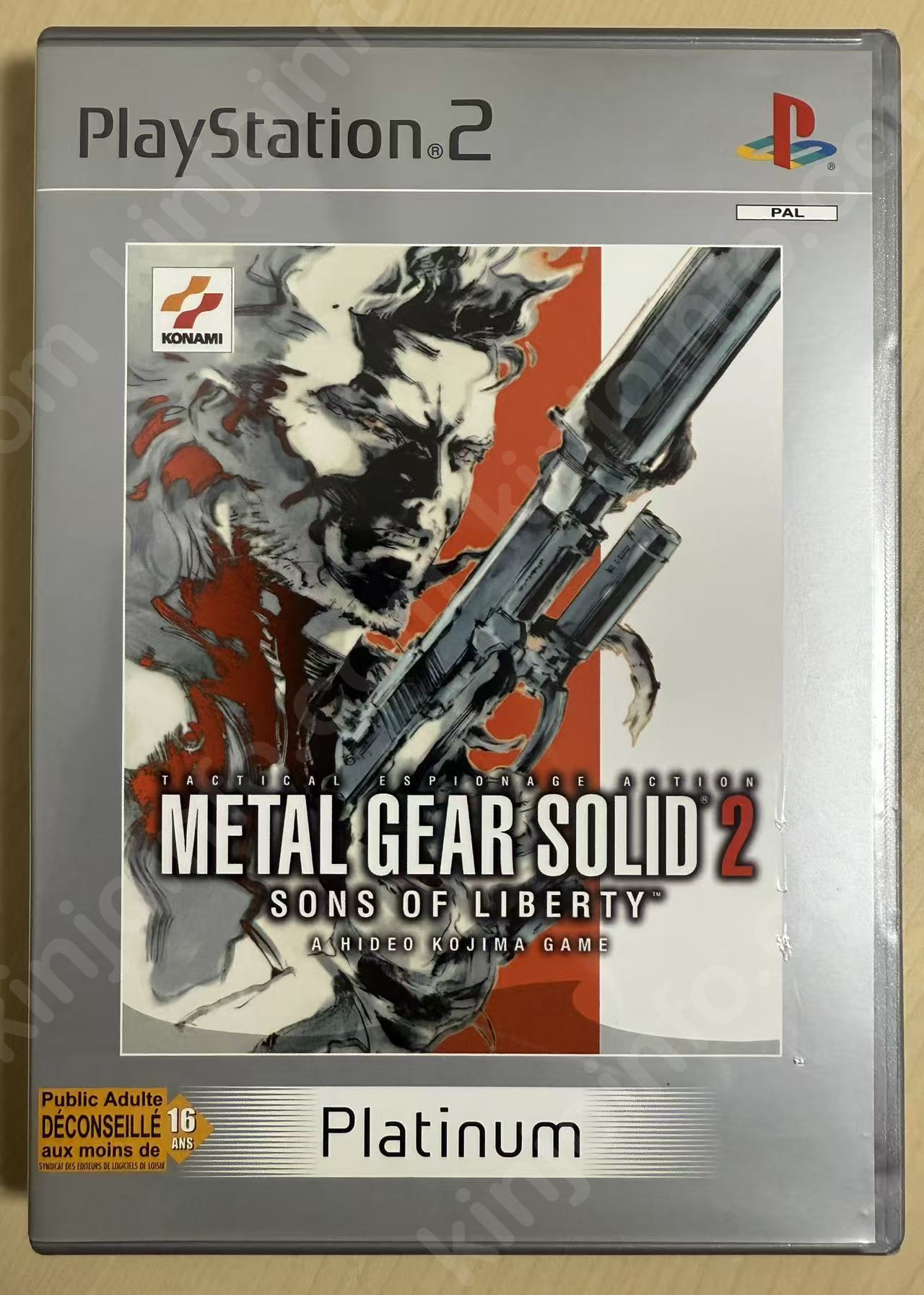 Metal Gear Solid 2: Sons of Liberty（メタルギアソリッド2 サンズ・オブ・リバティ）【中古美品・PS2欧州版】