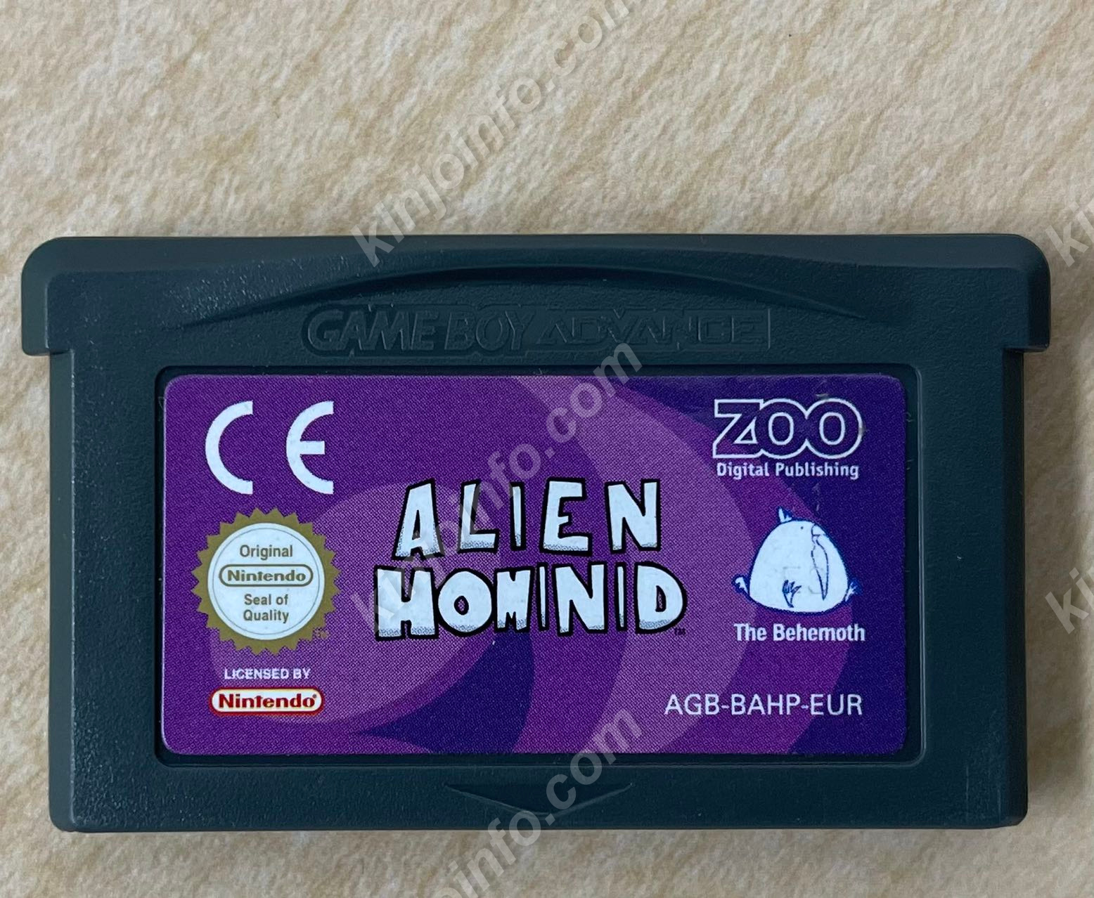 Alien Hominid【中古美品・GBA欧州版】