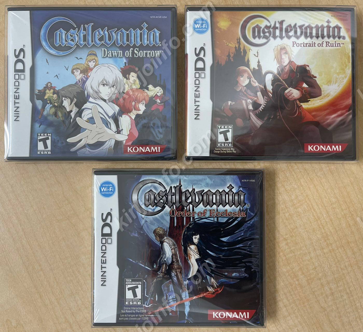 Castlevania（悪魔城）シリーズ３本セット【新品未開封・DS北米版