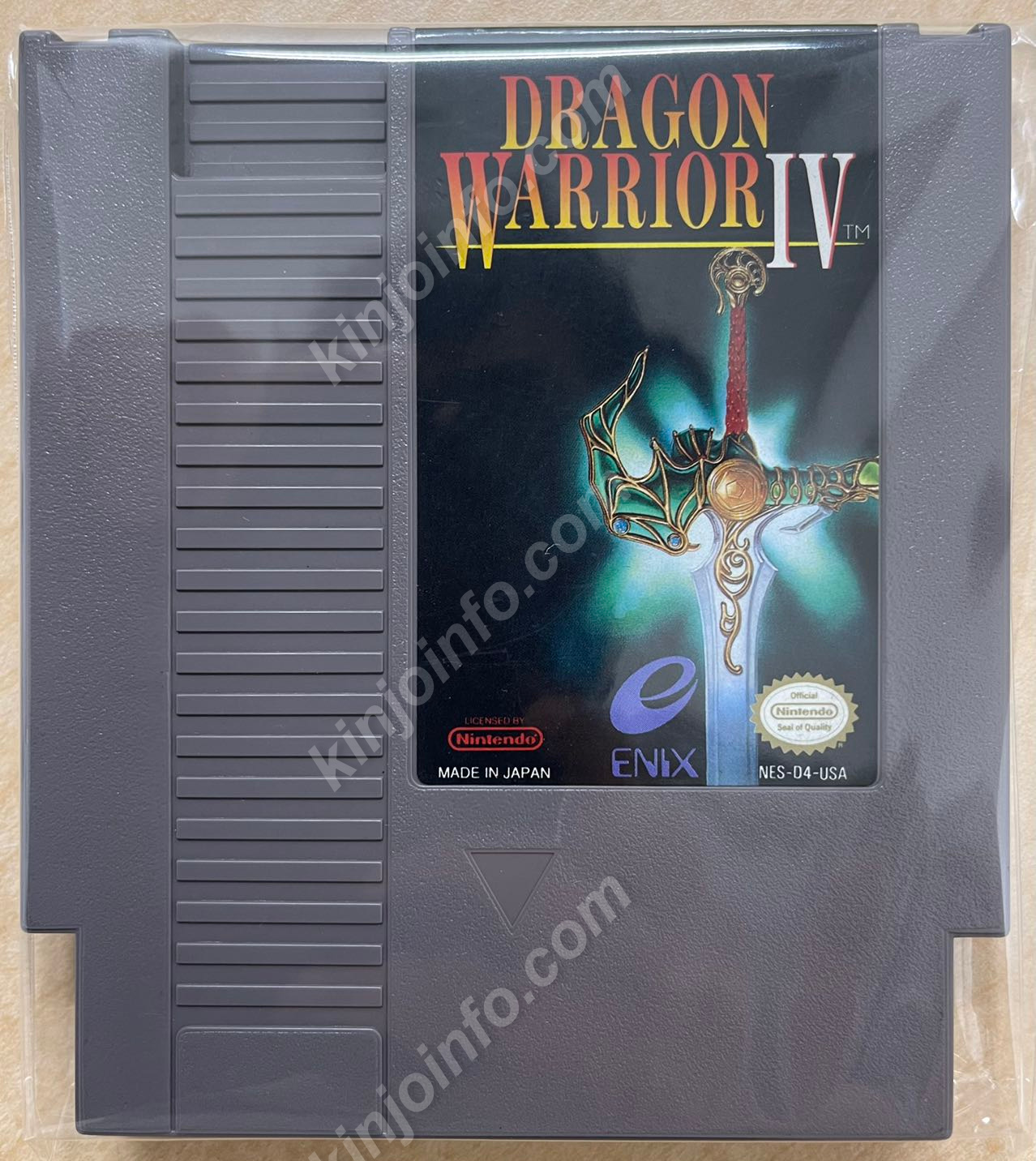 Dragon Warrior IV（ドラゴンクエストIV 導かれし者たち）【中古美品・NES北米版】
