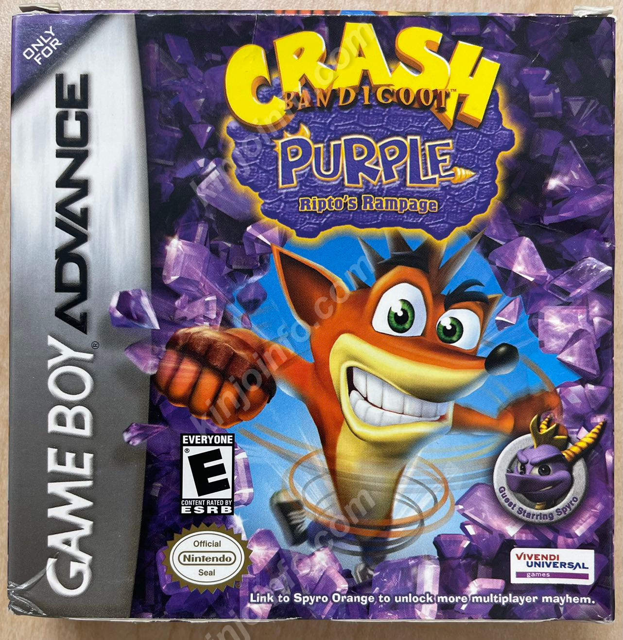 Crash Bandicoot Purple: Ripto's Rampage and Spyro Orange【中古美品・GBA北米版】